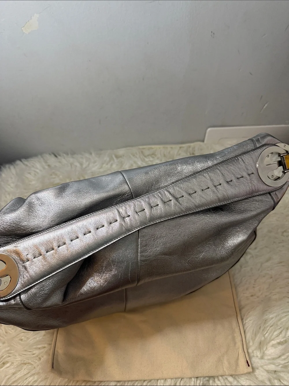 Escada sleek metallic